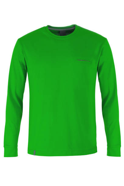 istock Green long sleeve t-shirt 697918032