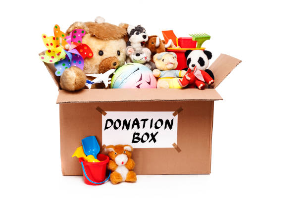 istock Donation box with toys 697921102