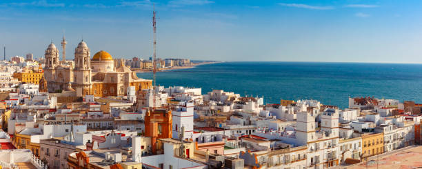 istock Rooftops and Cathedral in Cadiz, Andalusia, Spain 697929442