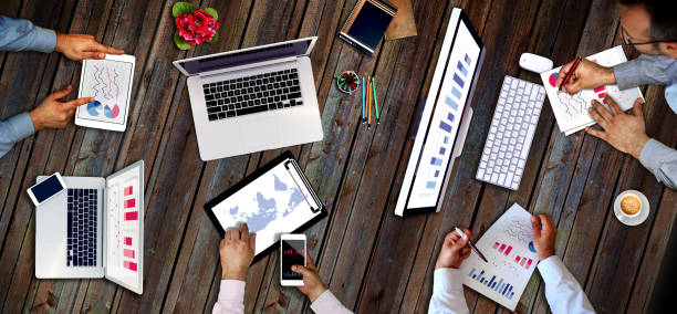 Business man working, discussing business charts, strategy. Start Up Ideas Innovation Concept