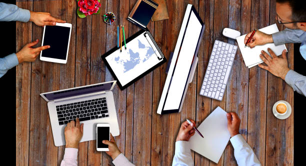 istock Business man working, discussing business charts, strategy. Start Up Ideas Innovation Concept 697931962
