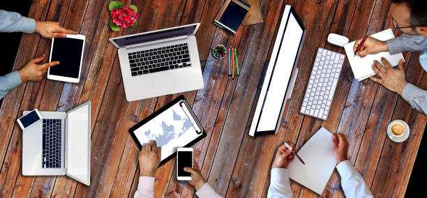 istock Business man working, discussing business charts, strategy. Start Up Ideas Innovation Concept 697932430