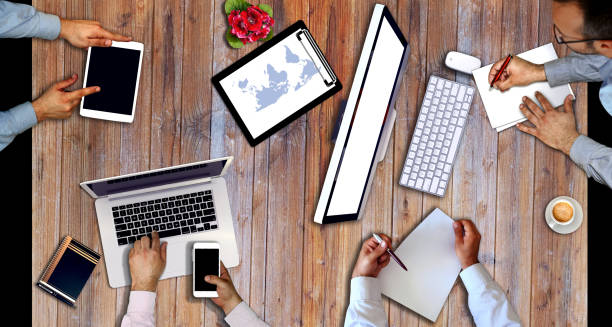 istock Business man working, discussing business charts, strategy. Start Up Ideas Innovation Concept 697932562