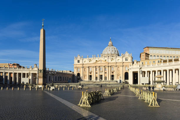istock St Peter square basilica  and colonnade 697959808