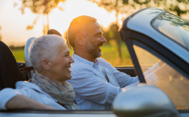 istock Mature couple at car 697974562
