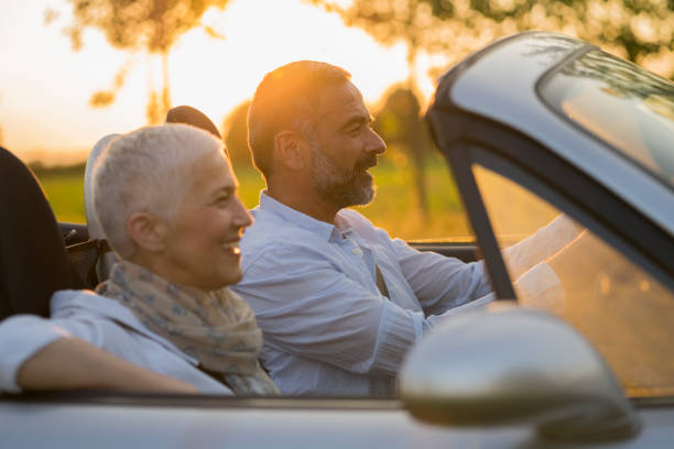 istock Mature couple at car 697974878
