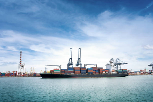 istock Logistics and transportation of International Container Cargo ship 697978110