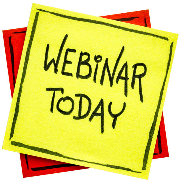 webinar heute erinnerung hinweis - today reminder note pad writing stock-fotos und bilder