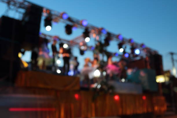 istock Bokeh from the lights at night and blurry 697982028
