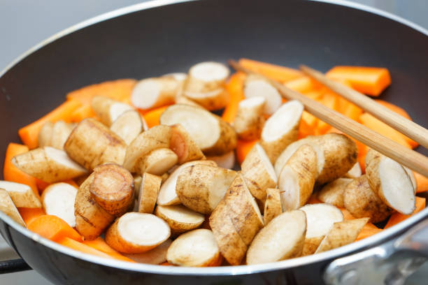 Vegetables in the skillet