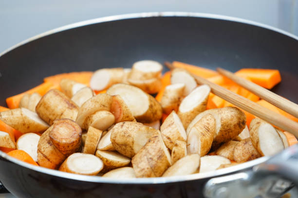 Vegetables in the skillet