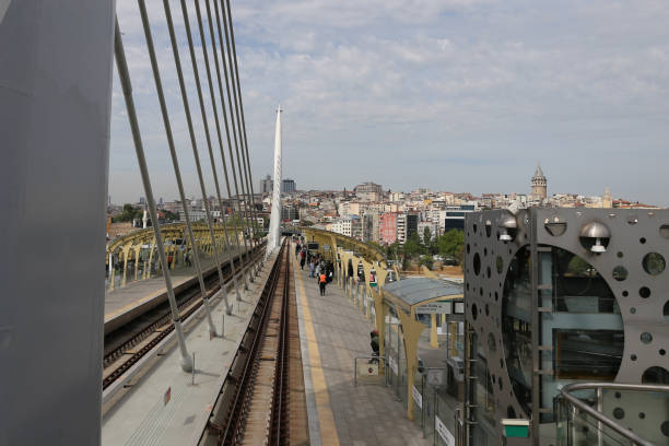 istock Golden Horn Metro Bridge in Istanbul 697993778