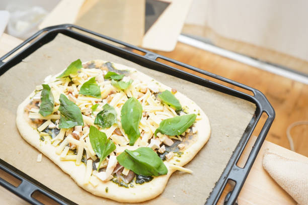Pizza before baking