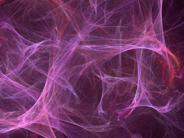 istock Abstract illustration of a fractal pattern on black background 698005002