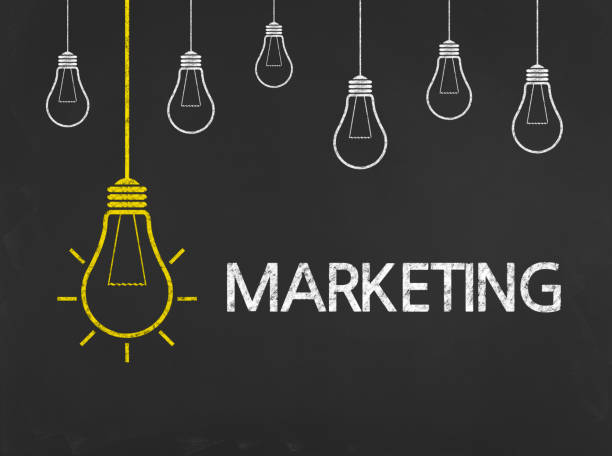 istock Marketing - Business Chalkboard Background 698006304