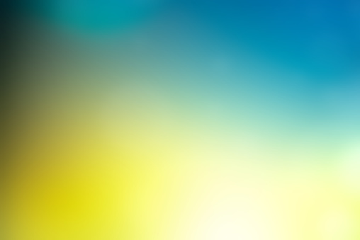 Defocused Abstract Background Blue Green Yellow Stock Photo - Download Image  Now - Yellow, Blue, Color Gradient - iStock