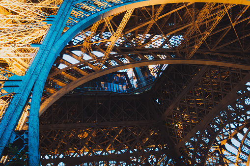 Eiffel Tower from the inside