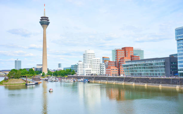 istock Famous place with buildings in Dusseldorf 698026254