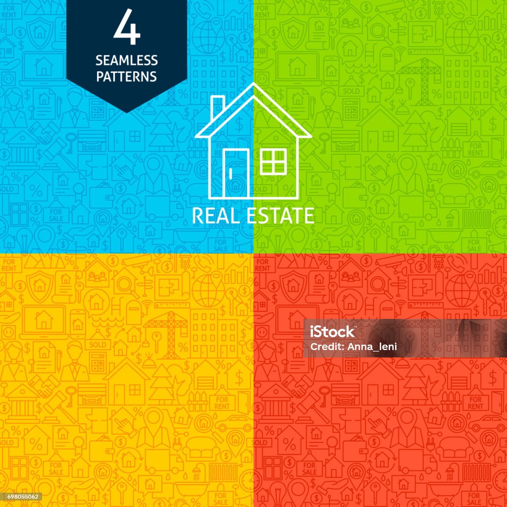 Pattern Real State Line Real Estate Patterns Stock Illustration - Download Image Now ...