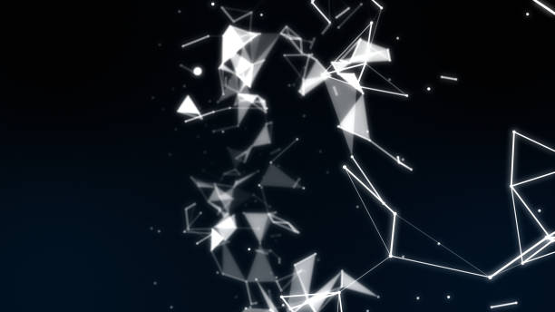 istock Digital Formation Futuristic Background, Dark background 698058106