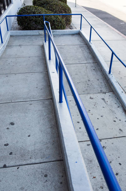 istock ramp way for support wheelchair disabled people. 698061932