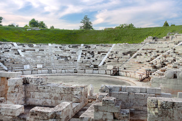 istock Ancient Greek amphitheater in Larissa. 698075546