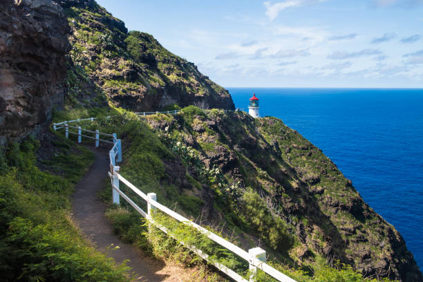 istock Trail to Makapu'u Point Lighthouse, Oahu, Hawaii 698083892