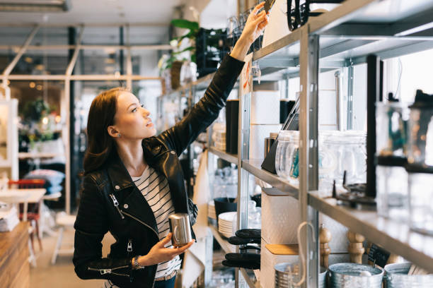 istock Young Woman Shopping 698090834
