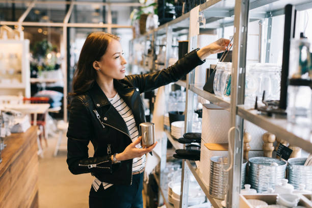 istock Young Woman Shopping 698090838