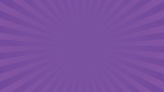 Bright violet rays background with 16 9 aspect ratio. Comics, pop art style. Vector, eps 10