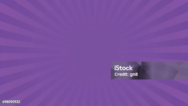 Bright Violet Rays Background Stock Illustration - Download Image Now - Purple, Backgrounds, Sunbeam