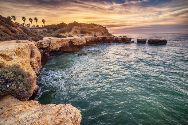 istock Algarve, Portugal: rocks in the coast of Albufeira 698092414