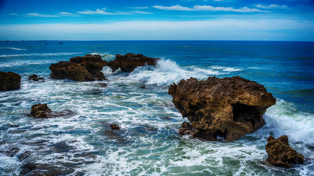 istock Algarve, Portugal: rocks in the coast of Albufeira 698093274