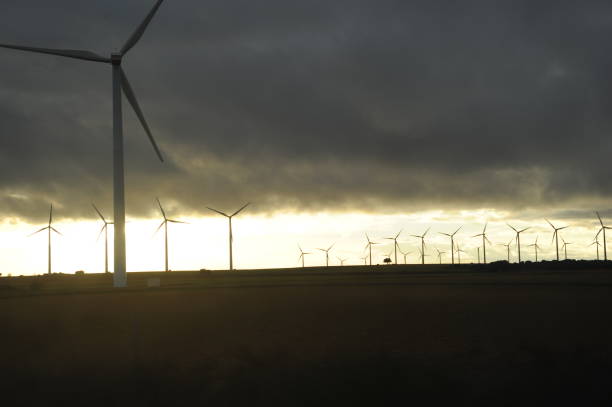 Wind turbines in Spain Wind turbine, wind turbines, Spain, energy, sky gewitter stock pictures, royalty-free photos & images