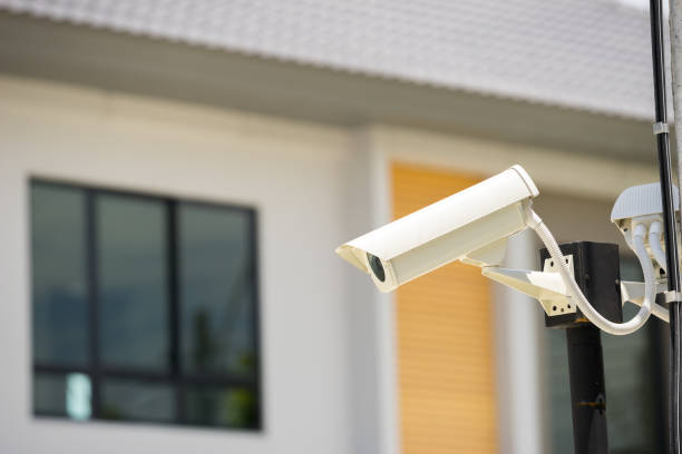 istock CCTV camera in home village 698096164
