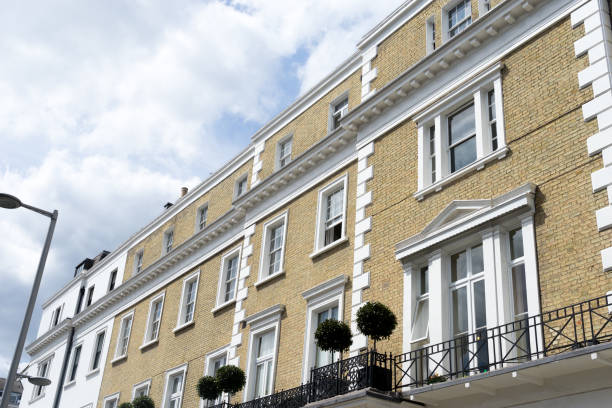istock British style building, South Kensington, London 698096452