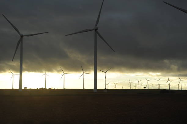 Wind turbines in Spain Wind turbine, wind turbines, Spain, energy, sky gewitter stock pictures, royalty-free photos & images