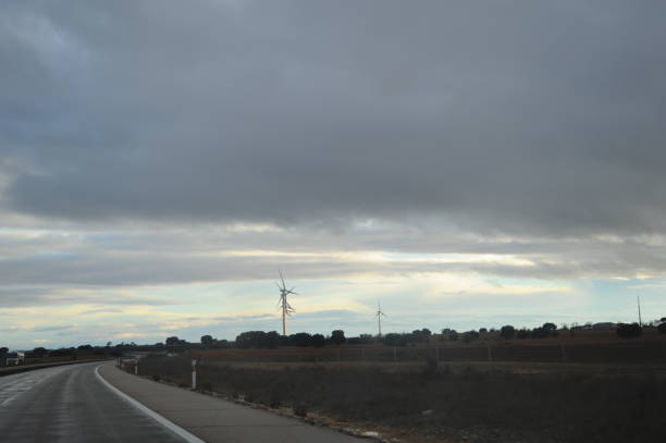 Wind turbines in Spain Wind turbine, wind turbines, Spain, energy, sky gewitter stock pictures, royalty-free photos & images