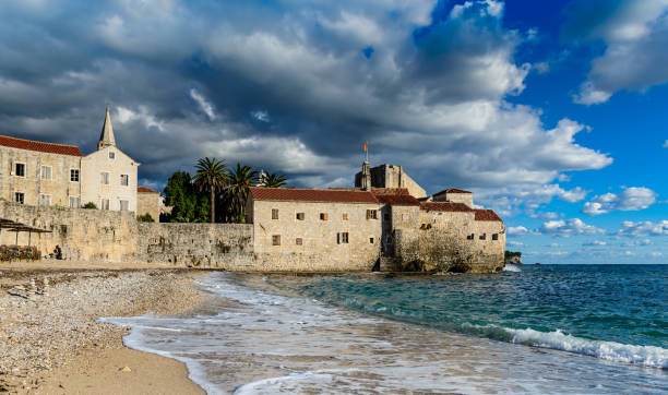 istock Budva Old town landscape, Montenegro 698103448