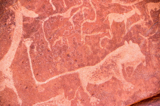 istock Rock paintings in Twyfelfontein, Namibia 698130480