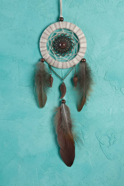 istock Dream catcher on aquamarine 698130770