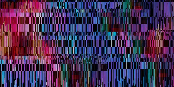 Vector illustration of Abstract bright background of many elements. Glitch effect.