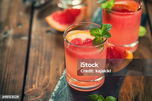 istock Tequila Paloma Cocktail With Fresh Grapefruit 698153528