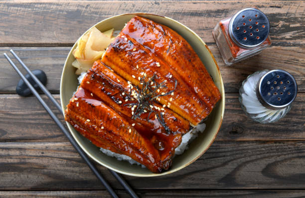 istock Japanese eel grilled with rice or Unagi don. 698196758