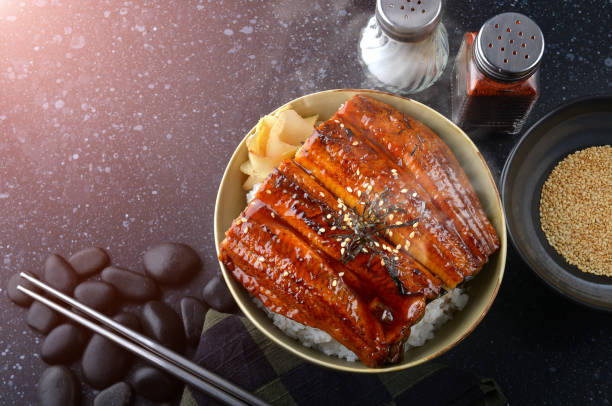 istock Japanese eel grilled with rice or Unagi don. 698196918