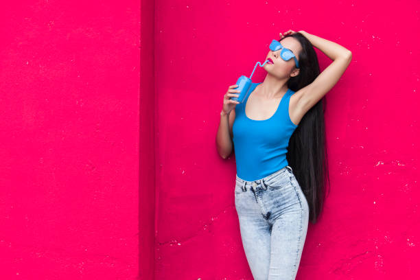 istock Woman in blue 698200860