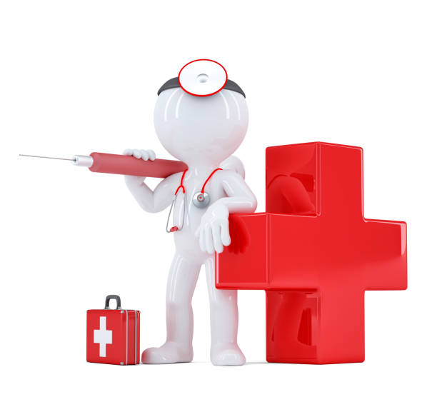 istock Doctor with syringe. Isolated. Contains clipping path 698259774