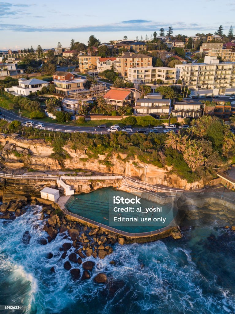 Bronte Pool Sign Bronte Pool Stock Photo - Download Image Now - Aerial View, Apartment ...