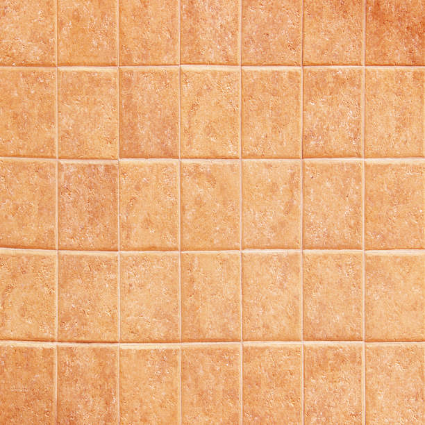 istock Texture of tiles brown color 698271146