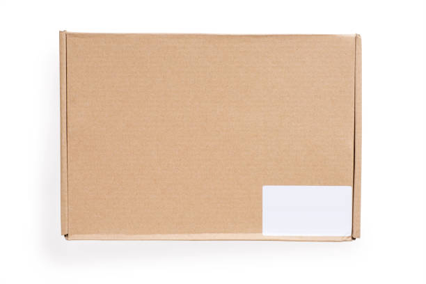 Symbols on a  packaging cardboard shipping box